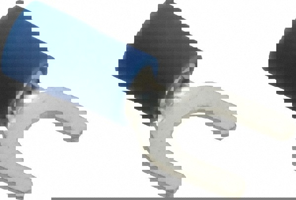 Standard Fork Terminal: Blue, Vinyl, Partially Insulated, #10 Stud, Crimp